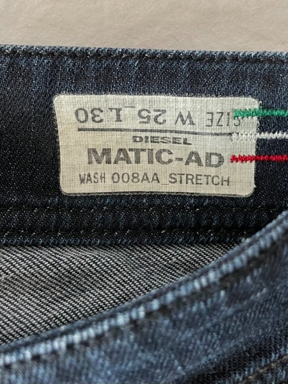 Rare Diesel x Adidas Matic-AD Women's Jean - W25 L30 (inside leg 28) - Picture 6 of 6
